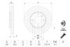 VW Диск тормозной передн.Up,Load,Skoda Citigo,Seat 11- BOSCH 0986479776 (фото 5)