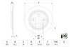 Гальмівний диск HYUNDAI/KIA Tucson/Sportage \'\'R \'\'15>> BOSCH 0986479E46 (фото 5)