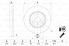 BOSCH  DB Тормозной диск передн Smart Fortwo -07,City-Coupe -04,Roadster -05 0986479E74