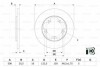 Гальмівний диск FORD Transit \'\'R D=308mm \'\'14>> - кр. 2 шт 0986479F44