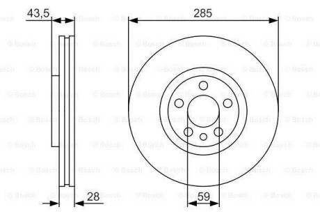 Диск гальмівний BOSCH 0986479S62