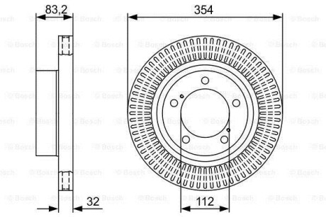 Тормозной диск BOSCH 0986479V50