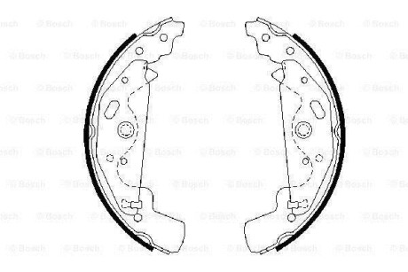 Колодки тормозные BOSCH 0986487643