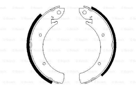 SSANGYONG Щеки тормозные Kyron, Korando, Actyon (254*57) BOSCH 0986487648