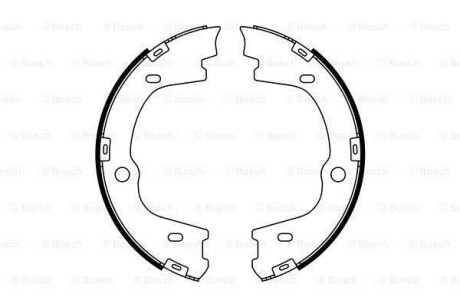 HYUNDAI Щеки тормозные задн. i55 3,0CRDi -11 BOSCH 0986487778