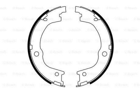 Тормозные колодки ручного тормоза Trajet BOSCH 0986487780