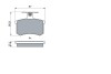 Гальмівні колодки дискові BOSCH 0 986 494 059 (фото 5)