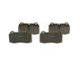 Комплект тормозных колодок, дисковый тормоз BOSCH 0986494282 (фото 3)