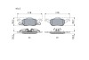 Гальмівні колодки дискові FORD Focus "F >>"04 BOSCH 0986494284 (фото 5)