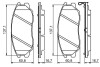 Гальмівні колодки дискові Kia Opirus Front BOSCH 0986494347 (фото 2)