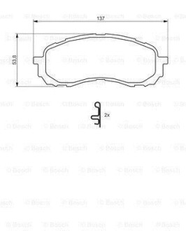 Фото 1 - p_Гальмівні колодки дискові SUBARU Impreza 1,5-1,6 00-07 BOSCH 0986494373 P_Гальмівні колодки дискові SUBARU Impreza 1,5-1,6 00-07 BOSCH 0986494373 (фото 1)