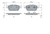 Гальмівні колодки дискові MERCEDES GL/GLE/GLS/ML \'\'F \'\'11>> BOSCH 0986494962 (фото 5)