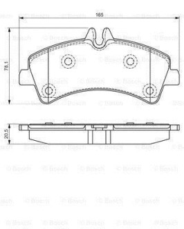 Тормозные колодки BOSCH 0986495099