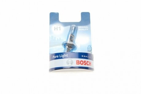 Лампа накаливания H1 12V 55W P14,5s PURE LIGHT BOSCH 1 987 301 005