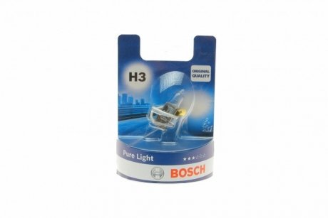 Лампа накаливания 12V 55W H3 PURE LIGHT BOSCH 1 987 301 006