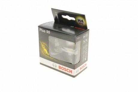 Лампа розжарювання H4 12V 60/55W P43t +90 (комплект) BOSCH 1 987 301 074