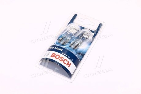 Лампа накалу W21/5W 12V W3x16q PURE LIGHT (blister 2шт) BOSCH 1 987 301 079