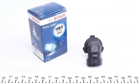 Лампа накаливания HB3 12V 60W P20d PURE LIGHT BOSCH 1 987 302 152