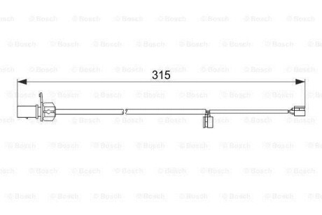 Датчик зношування гальм.колодок BOSCH 1987474518