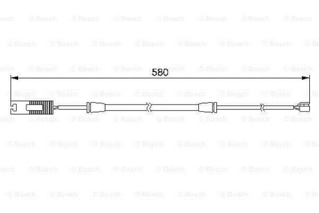 Датчик зношув.гальм колодок BMW 750i E38 \'\'F \'\'94-01 BOSCH 1987474941