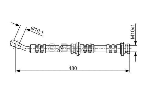 Гальмiвний шланг BOSCH 1987476802