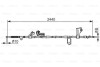 BOSCH NISSAN трос ручного гальма (задн.лів.) Navara 05- 1987482425