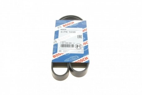 Ремень п-клиновой 6pk1038 BOSCH 1 987 946 000