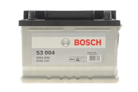 Акумулятор 12В/53Аг/500А/13,41кг BOSCH DSC0092S30041