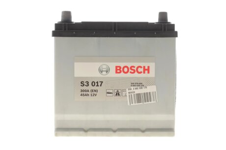 Акумулятор 12В/45Аг/300А/10,78кг BOSCH DSC0092S30170 (фото 1)