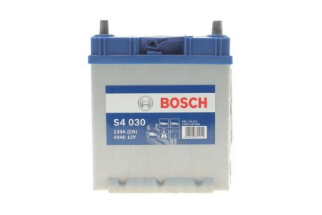 Акумулятор 12В/40Аг/330А/9,74кг BOSCH DSC0092S40300 (фото 1)
