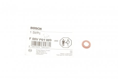 Фото кільце ущільнювальне BOSCH F00VP01009 Кільце ущільнювальне BOSCH F00VP01009
