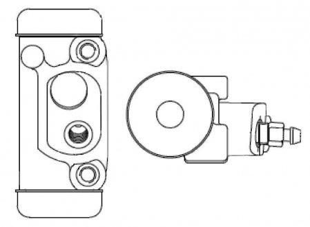 KIA Рабочий тормозной цилиндр SPORTAGE K00 94- BOSCH F026002350 (фото 1)