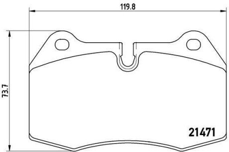 Гальмівні колодки дискові BREMBO P06018