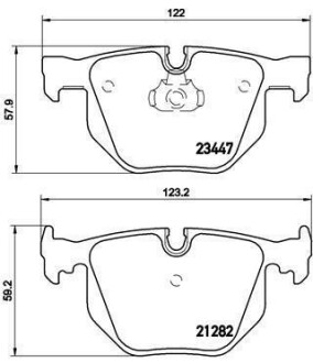 Гальмівні колодки дискові BREMBO P06029 (фото 1)