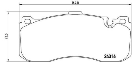 Гальмівні колодки дискові BREMBO P06 041 (фото 1)