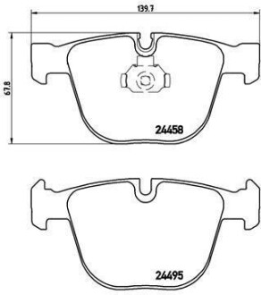 Гальмівні колодки дискові BREMBO P06050