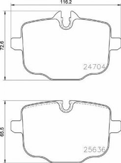 Тормозные колодки BREMBO P06101 (фото 1)