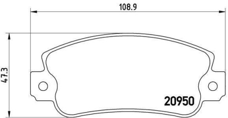 Гальмівні колодки дискові BREMBO P23021