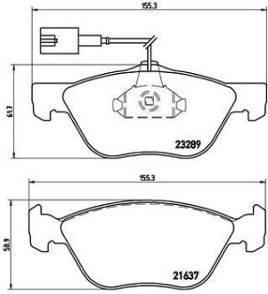 Гальмівні колодки дискові BREMBO P23077