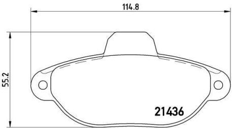 Гальмівні колодки дискові BREMBO P23096 (фото 1)