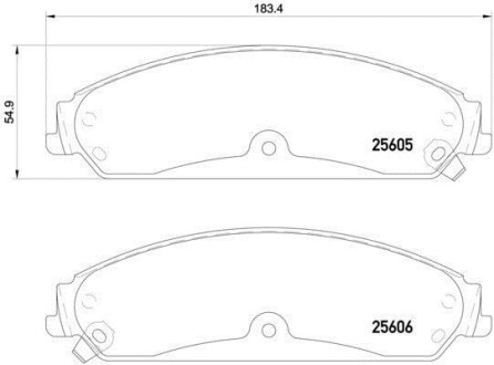 Гальмівні колодки дискові BREMBO P23 149