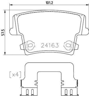 Гальмівні колодки дискові BREMBO P23 175