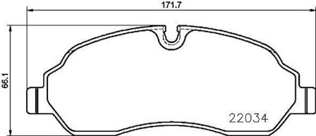 Гальмівні колодки дискові BREMBO P24 171