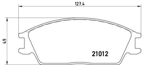 Гальмівні колодки дискові BREMBO P30001