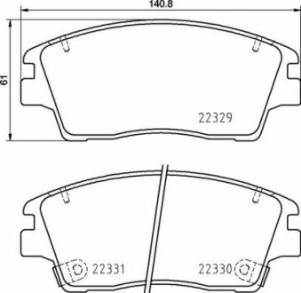 Тормозные колодки BREMBO P30096