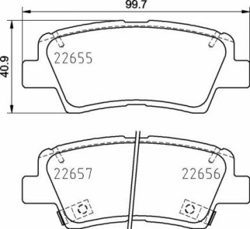 Гальмівні колодки дискові BREMBO P30 103 (фото 1)