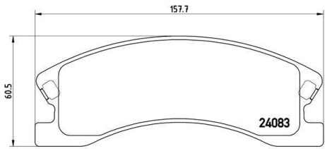 Гальмівні колодки дискові BREMBO P37008