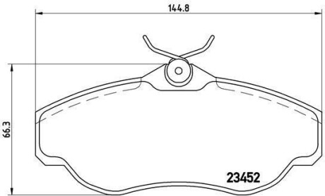 Гальмівні колодки дискові BREMBO P44008