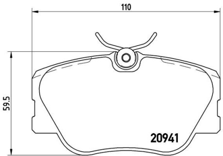 Гальмівні колодки дискові BREMBO P50008 (фото 1)