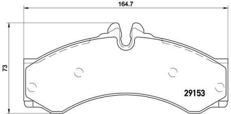 Тормозные колодки BREMBO P50028 (фото 1)